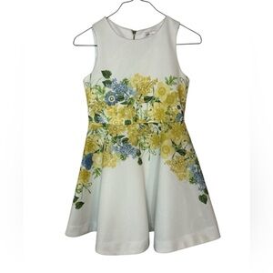 GB girls Floral Dress with Yellow and Blue Accents